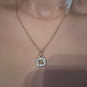 GUCCI charm/pendant MINI VERSION GOLD RHINESTONES 12 MM